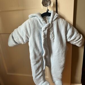 NWT Absorba baby blue fleece snowsuit bunting